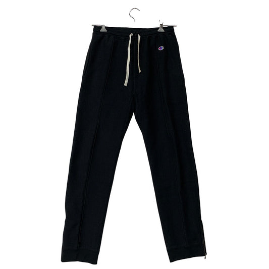 【中古品】【メンズ】 Champion チャンピオン × MONKEY TIME モンキータイム REVERSE WEAVE ZIP SWEAT PANTS C8-U213 リバースウィーブ ジップ スウェットパンツ 青単色タグ ボトムス 159-251027-as-21-izu サイズ：M カラー：ブラック 万代Net店