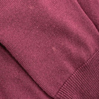 【中古品】【メンズ】 BOLD TIPPED CARDIGAN K3207 ボールド ティップド カーディガン 141-251027-as-24-izu サイズ：L カラー：バーガンディ系 万代Net店