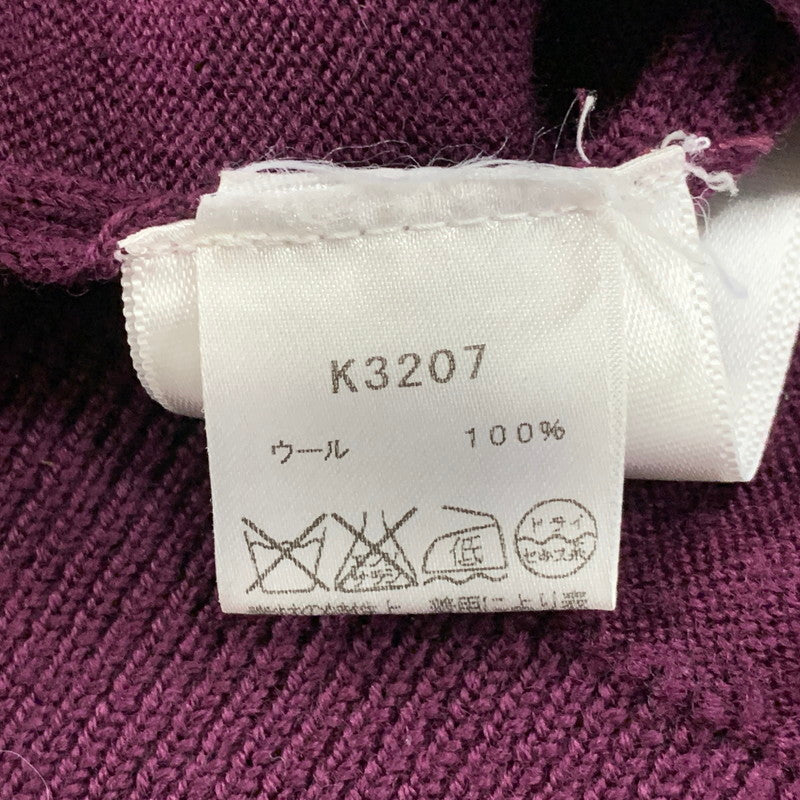 【中古品】【メンズ】 BOLD TIPPED CARDIGAN K3207 ボールド ティップド カーディガン 141-251027-as-24-izu サイズ：L カラー：バーガンディ系 万代Net店