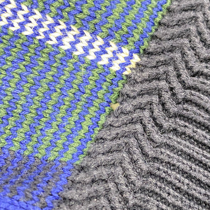 【現状渡し品】【メンズ】 NAUTICA ノーティカ COTTON KNIT SWEATER コットン ニット セーター 香港製 チェック 長袖 トップス 146-251028-as-20-izu サイズ：M カラー：マルチカラー 万代Net店