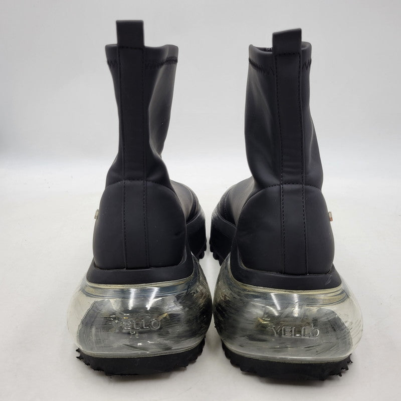 【中古品】【レディース】 YELLO イエロ SINGLE SNEAKER SHORT BOOTS シングル スニーカー ショートブーツ シューズ 靴 167-251028-as-34-izu サイズ：L カラー：ブラック 万代Net店