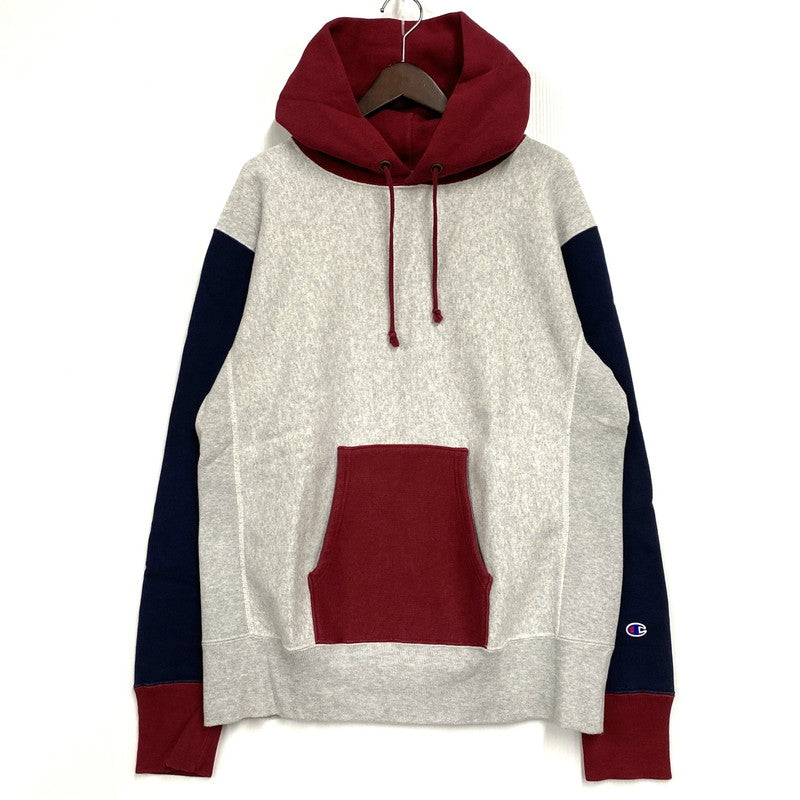 【中古品】【メンズ】 Champion チャンピオン REVERSE WEAVE COLOR SCHEME CHANGE DESIGN SWEAT SHIRT C3-Q115 リバースウィーブ パーカー 青単復刻タグ 長袖 トップス 148-251028-as-21-izu サイズ：XL カラー：マルチカラー 万代Net店