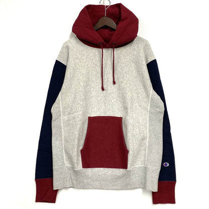 【中古品】【メンズ】 Champion チャンピオン REVERSE WEAVE COLOR SCHEME CHANGE DESIGN SWEAT SHIRT C3-Q115 リバースウィーブ パーカー 青単復刻タグ 長袖 トップス 148-251028-as-21-izu サイズ：XL カラー：マルチカラー 万代Net店