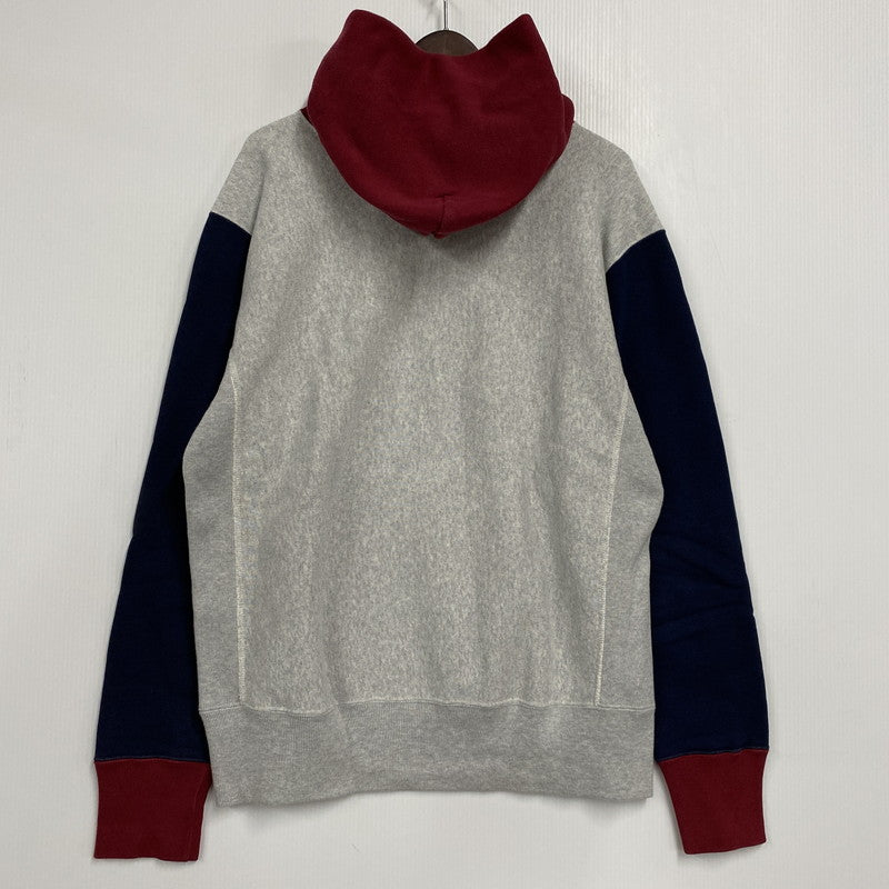 【中古品】【メンズ】 Champion チャンピオン REVERSE WEAVE COLOR SCHEME CHANGE DESIGN SWEAT SHIRT C3-Q115 リバースウィーブ パーカー 青単復刻タグ 長袖 トップス 148-251028-as-21-izu サイズ：XL カラー：マルチカラー 万代Net店