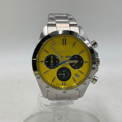 【中古美品】【メンズ/レディース】 SEIKO セイコー QUARTZ 8T63-01E0 クォーツ 5000本限定 923形ドクターイエロー運行20周年記念 腕時計 197-251024-as-05-izu カラー：イエロー×シルバー 万代Net店