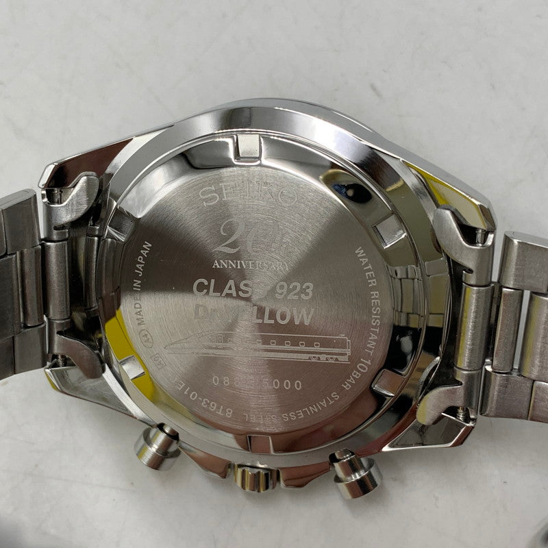 【中古美品】【メンズ/レディース】 SEIKO セイコー QUARTZ 8T63-01E0 クォーツ 5000本限定 923形ドクターイエロー運行20周年記念 腕時計 197-251024-as-05-izu カラー：イエロー×シルバー 万代Net店