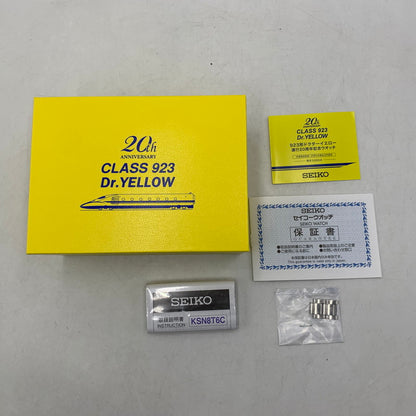 【中古美品】【メンズ/レディース】 SEIKO セイコー QUARTZ 8T63-01E0 クォーツ 5000本限定 923形ドクターイエロー運行20周年記念 腕時計 197-251024-as-05-izu カラー：イエロー×シルバー 万代Net店