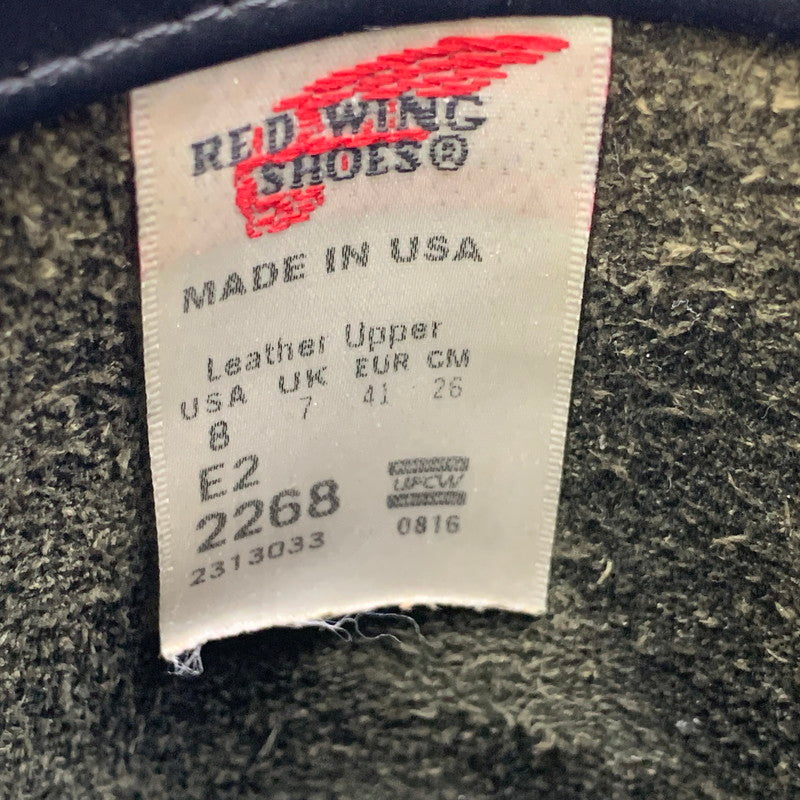 【現状渡し品】【メンズ/レディース】 RED WING レッドウィング ENGINEER BOOT 2268 エンジニアブーツ USA製 シューズ 靴 164-251024-as-03-izu サイズ：26cm カラー：ブラック 万代Net店