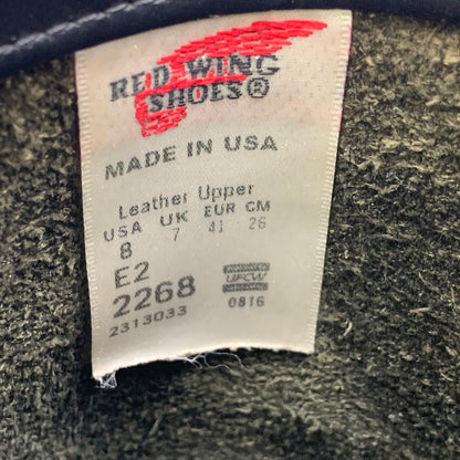 【現状渡し品】【メンズ/レディース】 RED WING レッドウィング ENGINEER BOOT 2268 エンジニアブーツ USA製 シューズ 靴 164-251024-as-03-izu サイズ：26cm カラー：ブラック 万代Net店
