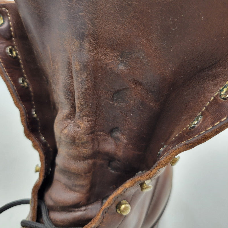 【中古品】【メンズ】 WHITE'S BOOTS ホワイツブーツ SMOKE JUMPER LACE UP WORK BOOT 0118 スモーク ジャンパー レースアップ ワークブーツ シューズ 靴 164-251024-as-24-izu サイズ：9.5E カラー：ブラウン 万代Net店