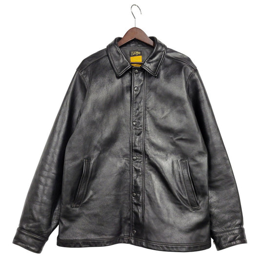 【中古美品】【メンズ】 COLIMBO コリンボ FLEXIBILITY HORSEHIDE HILL CITY LEATHER COACH JACKET ZZ-0135 ホースハイド ヒルシティ レザー コーチジャケット アウター 145-251024-as-13-izu サイズ：XL カラー：ブラック 万代Net店
