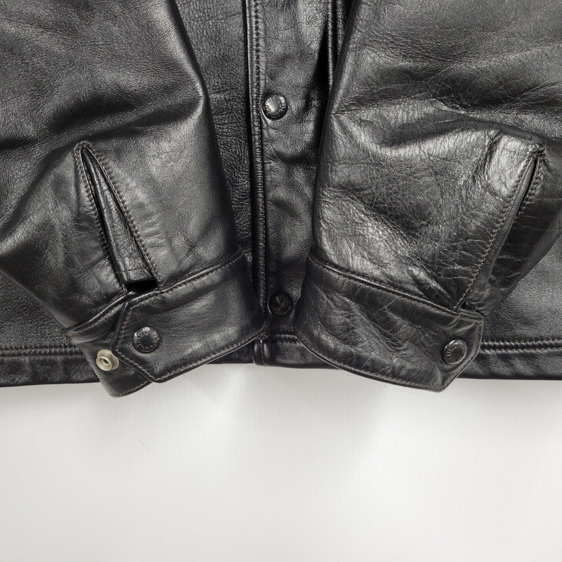 【中古美品】【メンズ】 COLIMBO コリンボ FLEXIBILITY HORSEHIDE HILL CITY LEATHER COACH JACKET ZZ-0135 ホースハイド ヒルシティ レザー コーチジャケット アウター 145-251024-as-13-izu サイズ：XL カラー：ブラック 万代Net店