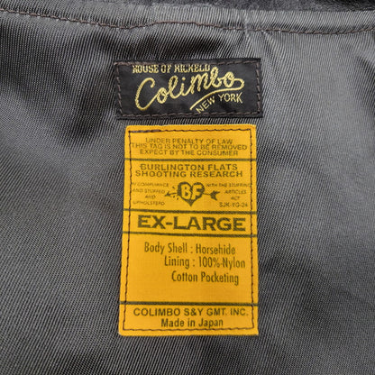 【中古美品】【メンズ】 COLIMBO コリンボ FLEXIBILITY HORSEHIDE HILL CITY LEATHER COACH JACKET ZZ-0135 ホースハイド ヒルシティ レザー コーチジャケット アウター 145-251024-as-13-izu サイズ：XL カラー：ブラック 万代Net店