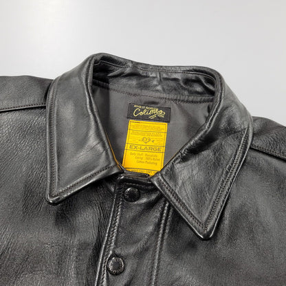 【中古美品】【メンズ】 COLIMBO コリンボ FLEXIBILITY HORSEHIDE HILL CITY LEATHER COACH JACKET ZZ-0135 ホースハイド ヒルシティ レザー コーチジャケット アウター 145-251024-as-13-izu サイズ：XL カラー：ブラック 万代Net店