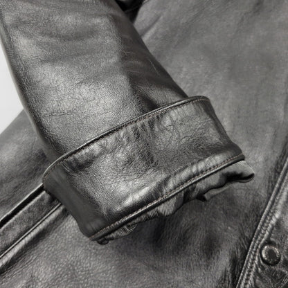 【中古美品】【メンズ】 COLIMBO コリンボ FLEXIBILITY HORSEHIDE HILL CITY LEATHER COACH JACKET ZZ-0135 ホースハイド ヒルシティ レザー コーチジャケット アウター 145-251024-as-13-izu サイズ：XL カラー：ブラック 万代Net店