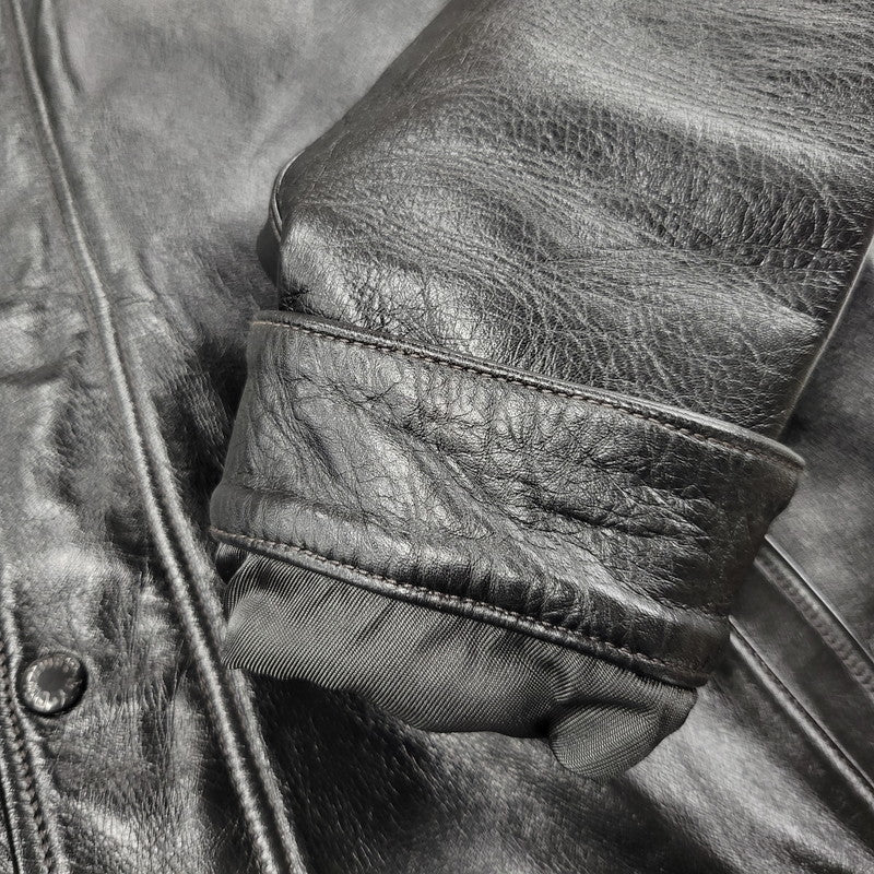 【中古美品】【メンズ】 COLIMBO コリンボ FLEXIBILITY HORSEHIDE HILL CITY LEATHER COACH JACKET ZZ-0135 ホースハイド ヒルシティ レザー コーチジャケット アウター 145-251024-as-13-izu サイズ：XL カラー：ブラック 万代Net店