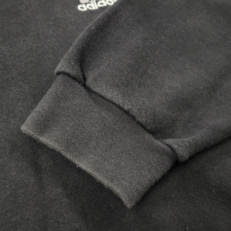 【中古品】【メンズ】 adidas アディダス SMALL PERFORMANCE LOGO CREWNECK SWEATSHIRT スモール パフォーマンス ロゴ クルーネック スウェットシャツ USA製 トレーナー 長袖 トップス 146-251101-as-13-izu サイズ：XL カラー：ブラック 万代Net店