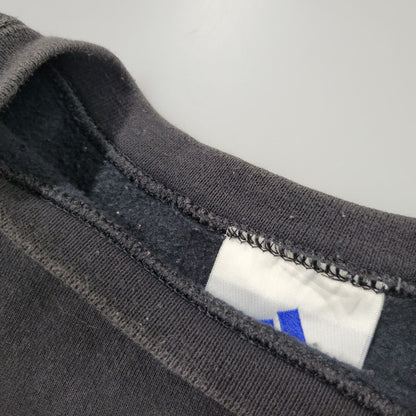 【中古品】【メンズ】 adidas アディダス SMALL PERFORMANCE LOGO CREWNECK SWEATSHIRT スモール パフォーマンス ロゴ クルーネック スウェットシャツ USA製 トレーナー 長袖 トップス 146-251101-as-13-izu サイズ：XL カラー：ブラック 万代Net店