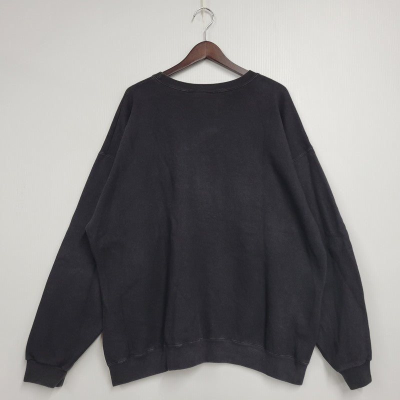 【中古品】【メンズ】 adidas アディダス SMALL PERFORMANCE LOGO CREWNECK SWEATSHIRT スモール パフォーマンス ロゴ クルーネック スウェットシャツ USA製 トレーナー 長袖 トップス 146-251101-as-13-izu サイズ：XL カラー：ブラック 万代Net店