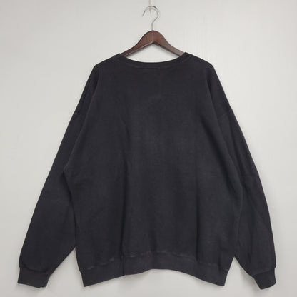 【中古品】【メンズ】 adidas アディダス SMALL PERFORMANCE LOGO CREWNECK SWEATSHIRT スモール パフォーマンス ロゴ クルーネック スウェットシャツ USA製 トレーナー 長袖 トップス 146-251101-as-13-izu サイズ：XL カラー：ブラック 万代Net店