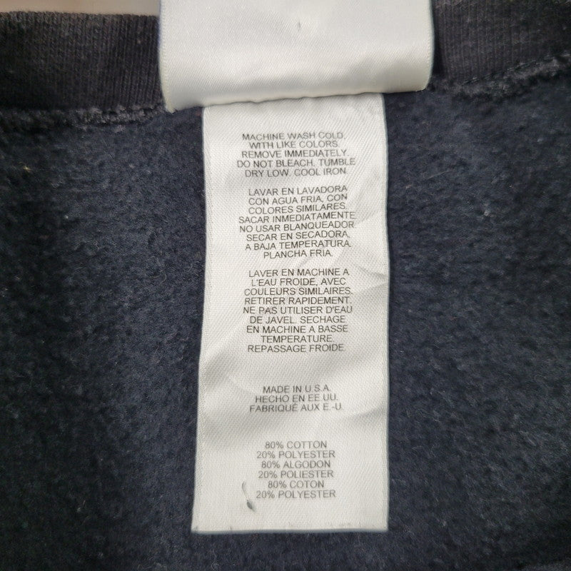 【中古品】【メンズ】 adidas アディダス SMALL PERFORMANCE LOGO CREWNECK SWEATSHIRT スモール パフォーマンス ロゴ クルーネック スウェットシャツ USA製 トレーナー 長袖 トップス 146-251101-as-13-izu サイズ：XL カラー：ブラック 万代Net店