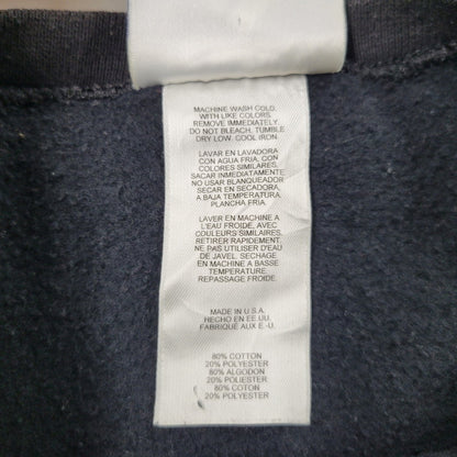 【中古品】【メンズ】 adidas アディダス SMALL PERFORMANCE LOGO CREWNECK SWEATSHIRT スモール パフォーマンス ロゴ クルーネック スウェットシャツ USA製 トレーナー 長袖 トップス 146-251101-as-13-izu サイズ：XL カラー：ブラック 万代Net店