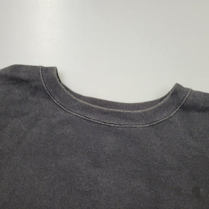 【中古品】【メンズ】 adidas アディダス SMALL PERFORMANCE LOGO CREWNECK SWEATSHIRT スモール パフォーマンス ロゴ クルーネック スウェットシャツ USA製 トレーナー 長袖 トップス 146-251101-as-13-izu サイズ：XL カラー：ブラック 万代Net店