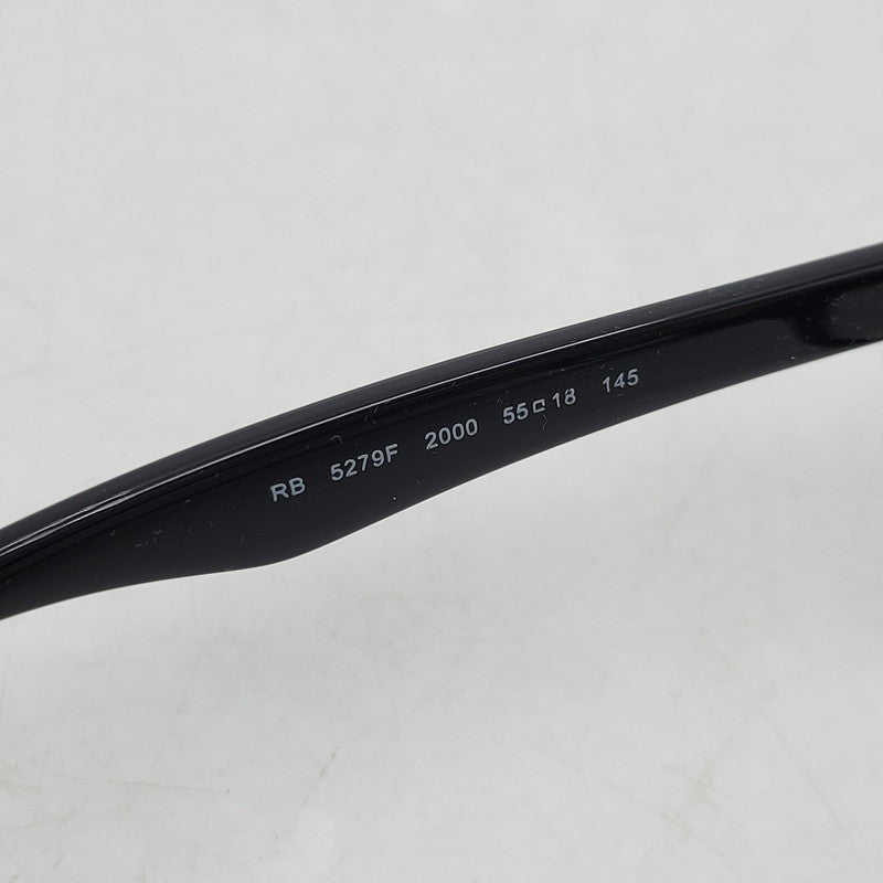 【中古品】【メンズ/レディース】 Ray-Ban レイバン OPTICS SUNGLASSES RB5279F サングラス メガネ 眼鏡 203-251028-as-44-izu サイズ：55□18-145 カラー：ブラック×クリア 万代Net店