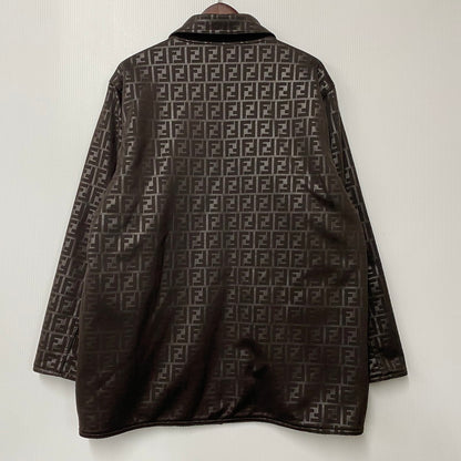 【中古品】【メンズ】 FENDI JEANS フェンディジーンズ 009446-G416J1311 イタリア製 ZUCCA PATTERN REVERSIBLE JACKET ズッカ パターン リバーシブル ジャケット アウター 146-251025-cs-04-izu サイズ：不明 カラー：ブラウン 万代Net店