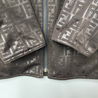 【中古品】【メンズ】 FENDI JEANS フェンディジーンズ 009446-G416J1311 イタリア製 ZUCCA PATTERN REVERSIBLE JACKET ズッカ パターン リバーシブル ジャケット アウター 146-251025-cs-04-izu サイズ：不明 カラー：ブラウン 万代Net店