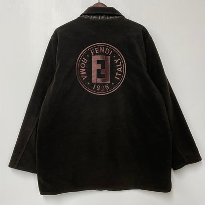 【中古品】【メンズ】 FENDI JEANS フェンディジーンズ 009446-G416J1311 イタリア製 ZUCCA PATTERN REVERSIBLE JACKET ズッカ パターン リバーシブル ジャケット アウター 146-251025-cs-04-izu サイズ：不明 カラー：ブラウン 万代Net店