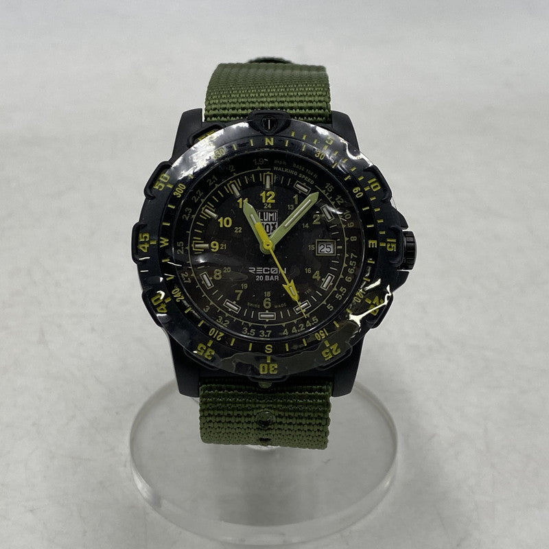 【中古美品】【メンズ】 LUMINOX ルミノックス 8820 RECON POINT MAN MEN'S QUARTZ WATCH リーコン ポイント マン メンズ クオーツ ウォッチ 腕時計 197-251025-cs-06-izu カラー：ブラック/グリーン 万代Net店