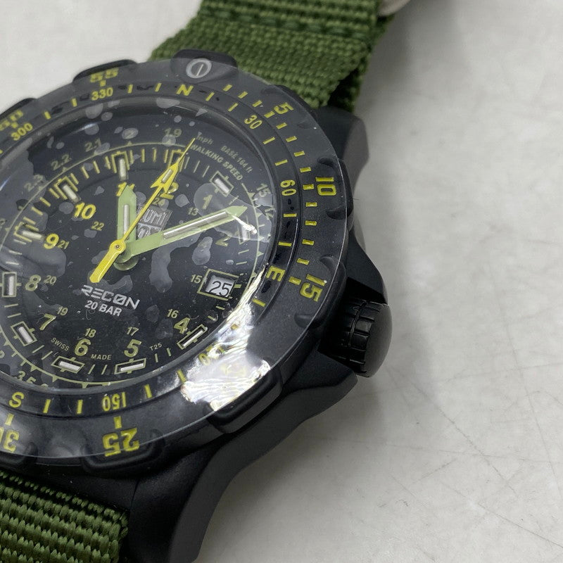 【中古美品】【メンズ】 LUMINOX ルミノックス 8820 RECON POINT MAN MEN'S QUARTZ WATCH リーコン ポイント マン メンズ クオーツ ウォッチ 腕時計 197-251025-cs-06-izu カラー：ブラック/グリーン 万代Net店