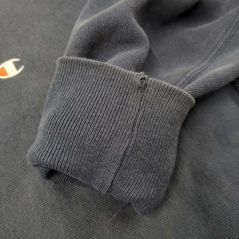 【現状渡し品】【メンズ】 Champion チャンピオン REVERSE WEAVE SWEATSHIRT リバースウィーブ スウェットシャツ メキシコ製 刺繍タグ 目あり トレーナー 長袖 トップス 146-251026-as-17-izu サイズ：L カラー：ネイビー 万代Net店