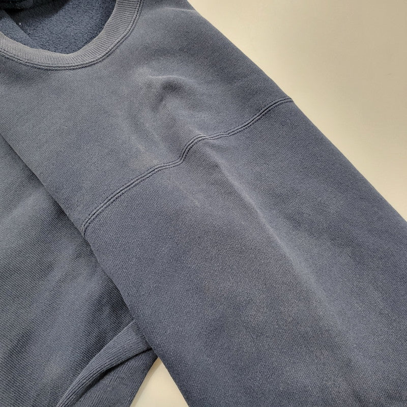 【現状渡し品】【メンズ】 Champion チャンピオン REVERSE WEAVE SWEATSHIRT リバースウィーブ スウェットシャツ メキシコ製 刺繍タグ 目あり トレーナー 長袖 トップス 146-251026-as-17-izu サイズ：L カラー：ネイビー 万代Net店