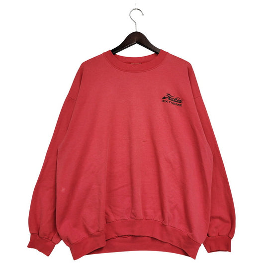 【中古品】【メンズ】 HOBIE ホビー TEAM EXTREME SWEATSHIRT スウェットシャツ USA製 トレーナー 長袖 トップス 146-251028-as-16-izu サイズ：XL カラー：レッド系 万代Net店