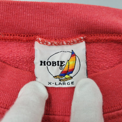 【中古品】【メンズ】 HOBIE ホビー TEAM EXTREME SWEATSHIRT スウェットシャツ USA製 トレーナー 長袖 トップス 146-251028-as-16-izu サイズ：XL カラー：レッド系 万代Net店