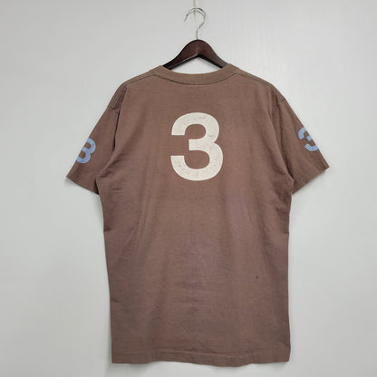 【現状渡し品】【メンズ】 OLD STUSSY オールドステューシー USA製 両シングル 白タグ 90S STUSSY NO.3 SS TEE ショートスリーブ Tシャツ トップス 半袖 142-251029-cs-17-izu サイズ：L カラー：ブラウン 万代Net店