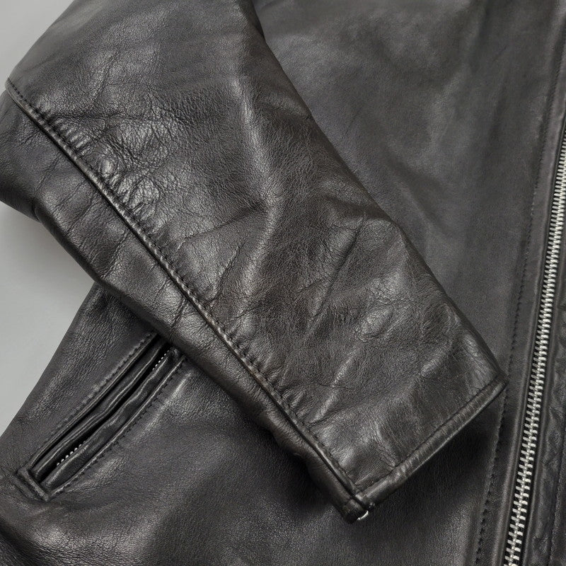 【中古品】【メンズ】 SINGLE RIDERS JACKET 1007 091 シングル ライダース ジャケット アウター 145-251026-as-12-izu サイズ：40 カラー：ブラック 万代Net店