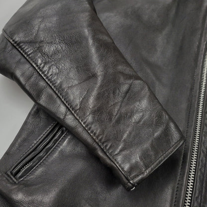 【中古品】【メンズ】 SINGLE RIDERS JACKET 1007 091 シングル ライダース ジャケット アウター 145-251026-as-12-izu サイズ：40 カラー：ブラック 万代Net店