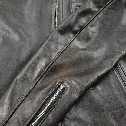 【中古品】【メンズ】 SINGLE RIDERS JACKET 1007 091 シングル ライダース ジャケット アウター 145-251026-as-12-izu サイズ：40 カラー：ブラック 万代Net店