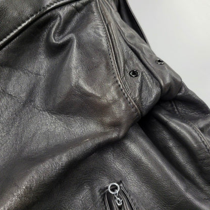 【中古品】【メンズ】 SINGLE RIDERS JACKET 1007 091 シングル ライダース ジャケット アウター 145-251026-as-12-izu サイズ：40 カラー：ブラック 万代Net店