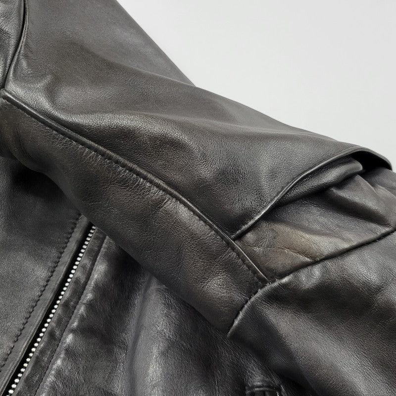 【中古品】【メンズ】 SINGLE RIDERS JACKET 1007 091 シングル ライダース ジャケット アウター 145-251026-as-12-izu サイズ：40 カラー：ブラック 万代Net店