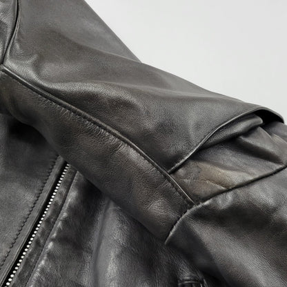 【中古品】【メンズ】 SINGLE RIDERS JACKET 1007 091 シングル ライダース ジャケット アウター 145-251026-as-12-izu サイズ：40 カラー：ブラック 万代Net店