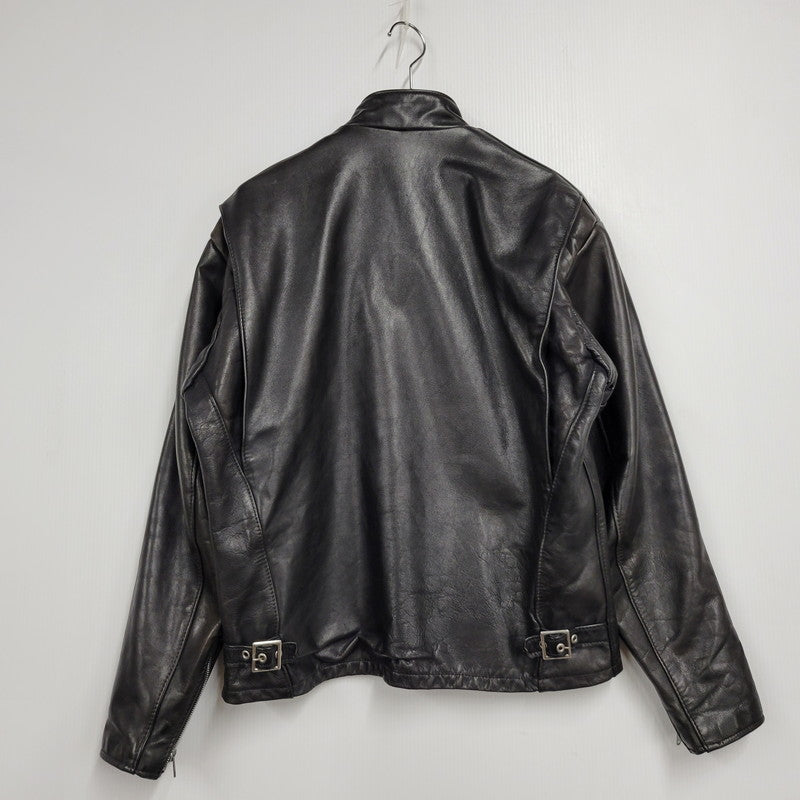 【中古品】【メンズ】 SINGLE RIDERS JACKET 1007 091 シングル ライダース ジャケット アウター 145-251026-as-12-izu サイズ：40 カラー：ブラック 万代Net店