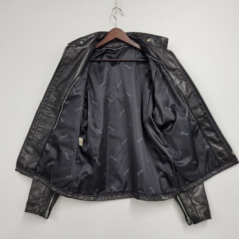 【中古品】【メンズ】 SINGLE RIDERS JACKET 1007 091 シングル ライダース ジャケット アウター 145-251026-as-12-izu サイズ：40 カラー：ブラック 万代Net店