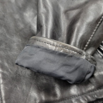 【中古品】【メンズ】 SINGLE RIDERS JACKET 1007 091 シングル ライダース ジャケット アウター 145-251026-as-12-izu サイズ：40 カラー：ブラック 万代Net店