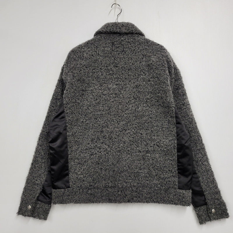 【中古品】【メンズ】 MLVINCE メルヴィンス PANELLED TRUCKER JACKET トラッカージャケット アウター 142-251026-as-08-izu サイズ：L カラー：グレー×ブラック 万代Net店