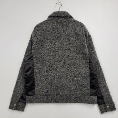 【中古品】【メンズ】 MLVINCE メルヴィンス PANELLED TRUCKER JACKET トラッカージャケット アウター 142-251026-as-08-izu サイズ：L カラー：グレー×ブラック 万代Net店