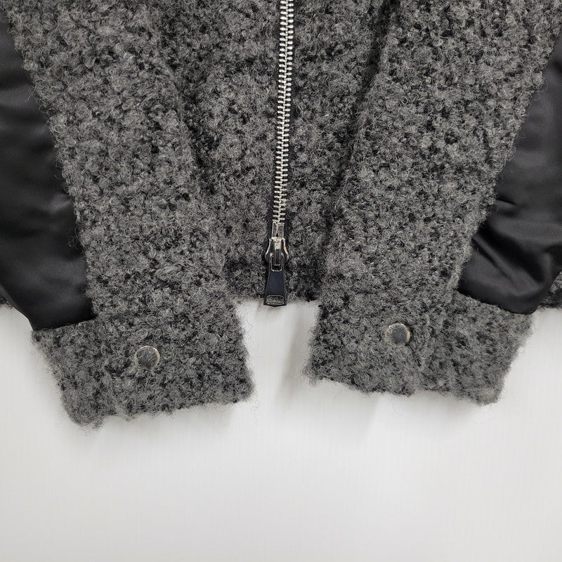 【中古品】【メンズ】 MLVINCE メルヴィンス PANELLED TRUCKER JACKET トラッカージャケット アウター 142-251026-as-08-izu サイズ：L カラー：グレー×ブラック 万代Net店
